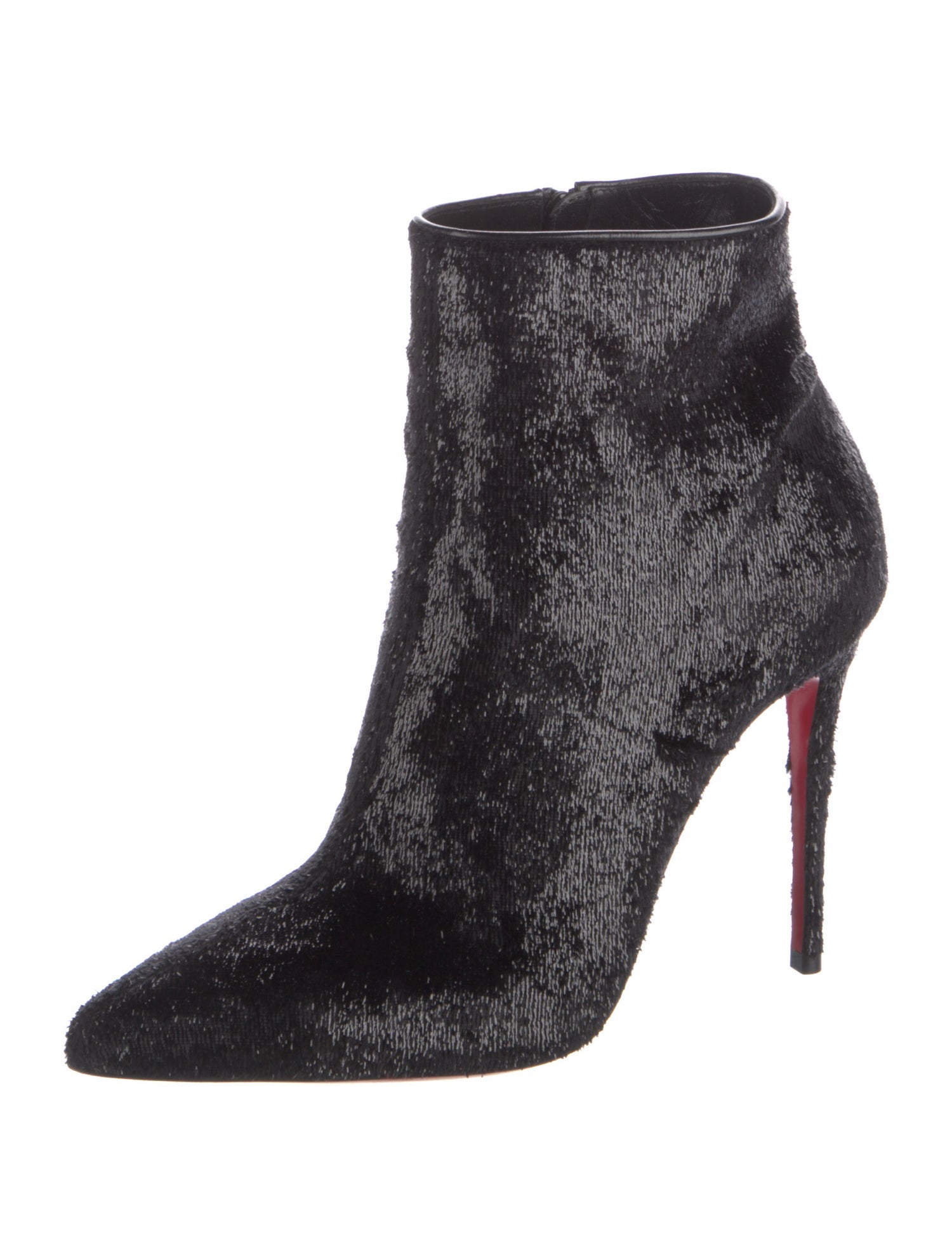 Christian Louboutin Leather Trim Embellishment Boots