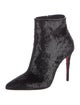 Christian Louboutin Leather Trim Embellishment Boots