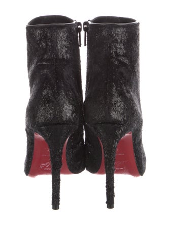 Christian Louboutin Leather Trim Embellishment Boots