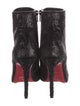 Christian Louboutin Leather Trim Embellishment Boots
