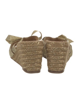 Christian Louboutin Canvas Bow Accents Espadrilles