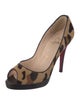 Christian Louboutin Yoyo Zeppa Ponyhair Pumps