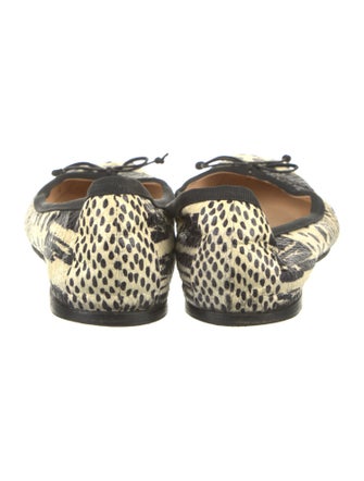 Christian Louboutin Snakeskin Animal Print Ballet Flats
