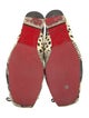 Christian Louboutin Snakeskin Animal Print Ballet Flats