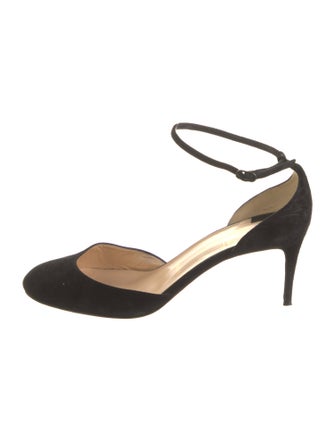 Christian Louboutin Suede D'Orsay Pumps