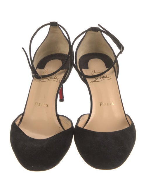 Christian Louboutin Suede D'Orsay Pumps