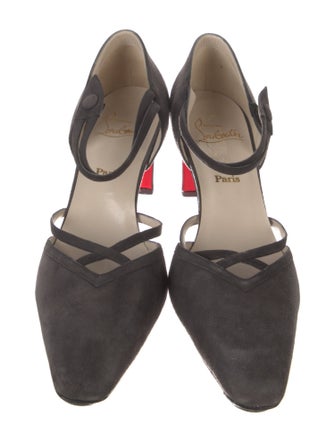 Christian Louboutin Suede D'Orsay Pumps