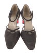 Christian Louboutin Suede D'Orsay Pumps