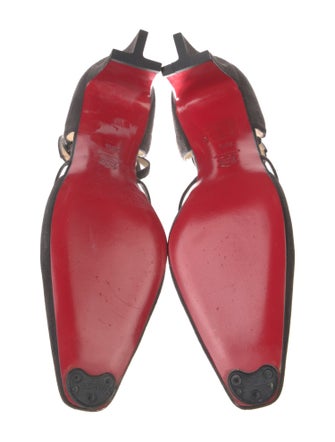 Christian Louboutin Suede D'Orsay Pumps