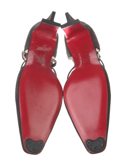 Christian Louboutin Suede D'Orsay Pumps