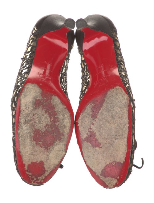 Christian Louboutin Leather Printed Pumps