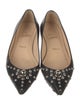 Christian Louboutin Leather Studded Accents Ballet Flats