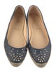 Christian Louboutin Leather Studded Accents Espadrilles
