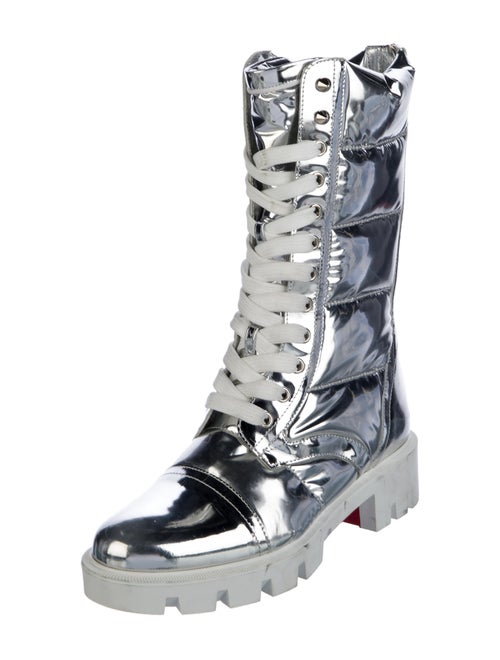 Christian Louboutin PVC Lace-Up Boots
