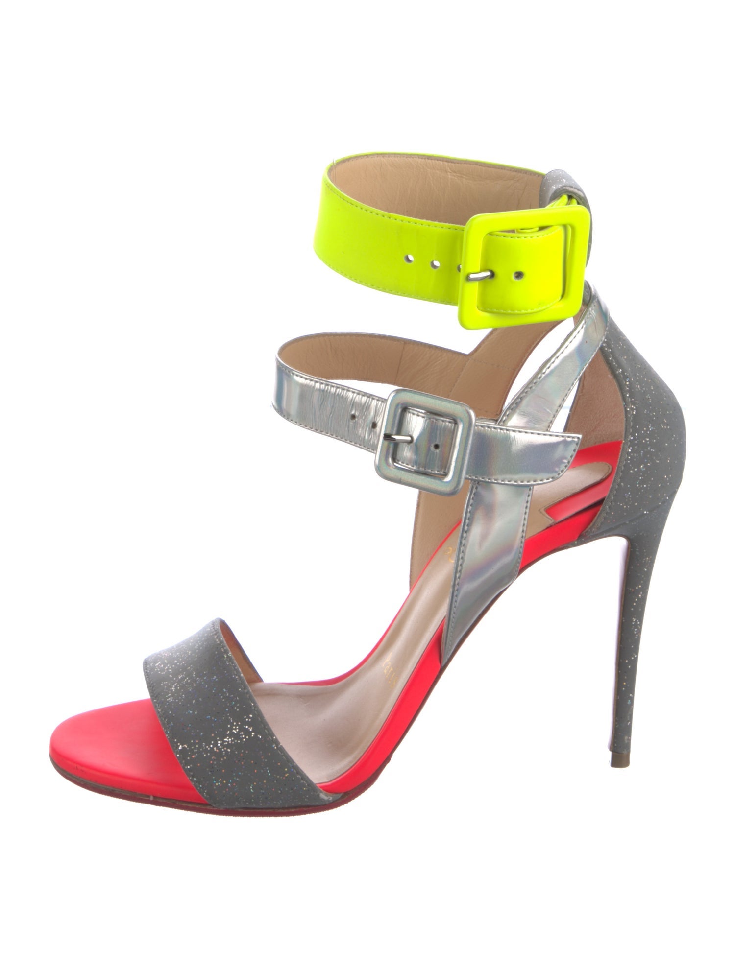 Christian Louboutin Multipot Leather Sandals