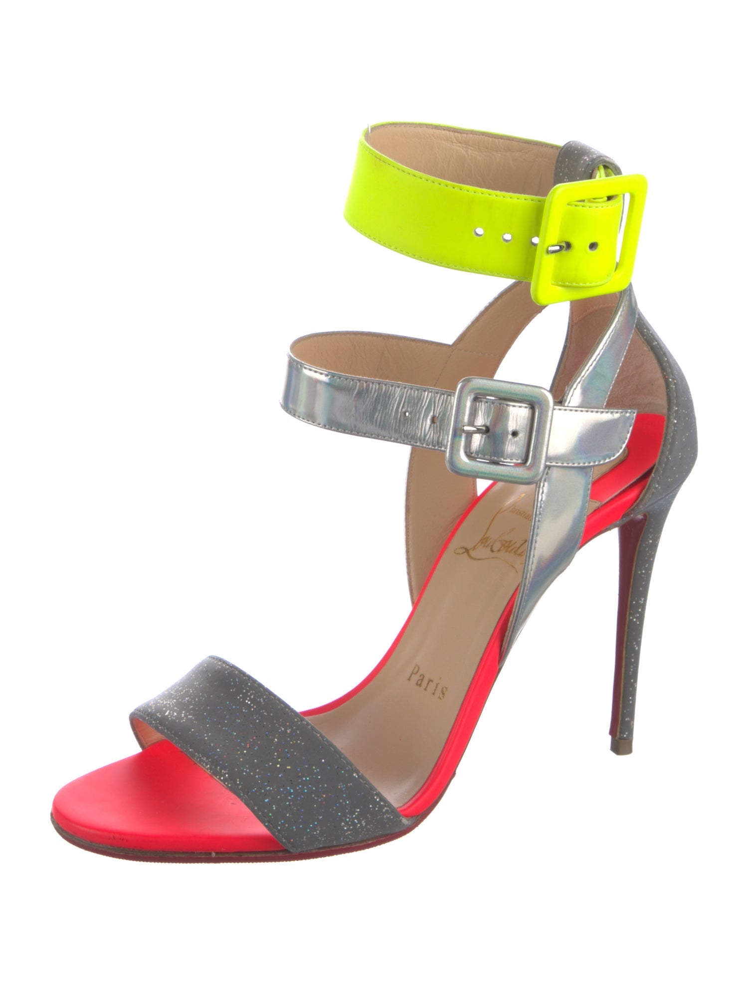 Christian Louboutin Multipot Leather Sandals