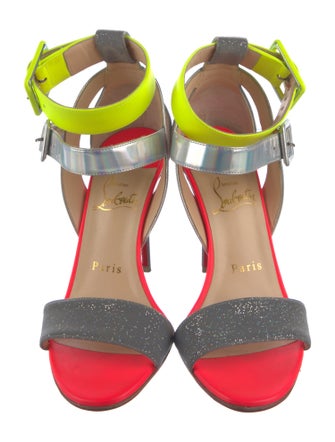 Christian Louboutin Multipot Leather Sandals