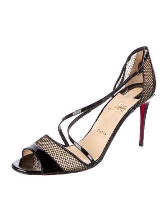 Christian Louboutin Mesh Slingback Sandals