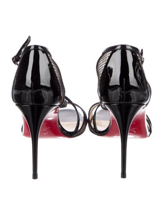 Christian Louboutin Mesh Slingback Sandals