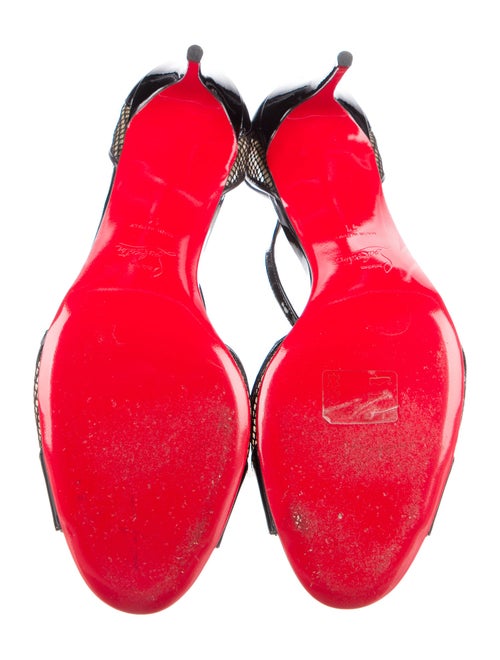 Christian Louboutin Mesh Slingback Sandals