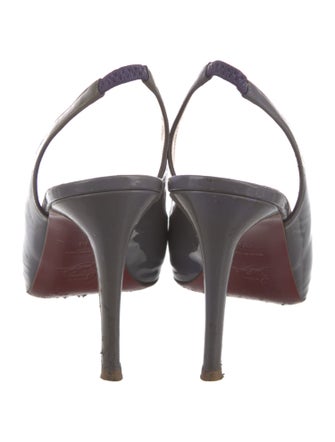 Christian Louboutin Patent Leather Slingback Pumps