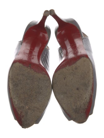 Christian Louboutin Patent Leather Slingback Pumps