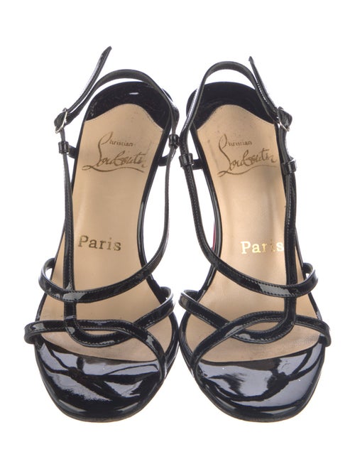 Christian Louboutin Mimini Patent Leather Slingback Sandals