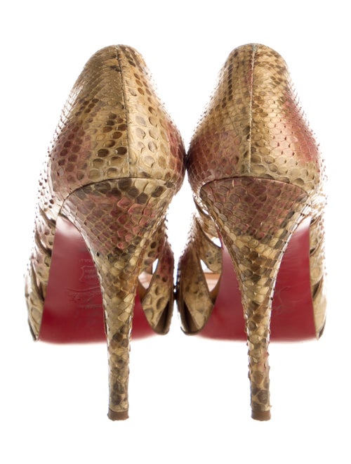 Christian Louboutin Snakeskin Animal Print Pumps