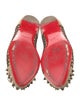 Christian Louboutin Spike Accents Mesh Flats