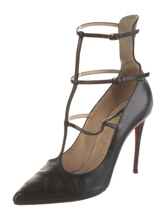 Christian Louboutin Leather T-Strap Pumps