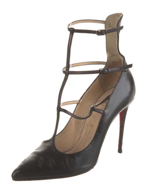 Christian Louboutin Leather T-Strap Pumps