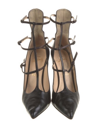 Christian Louboutin Leather T-Strap Pumps