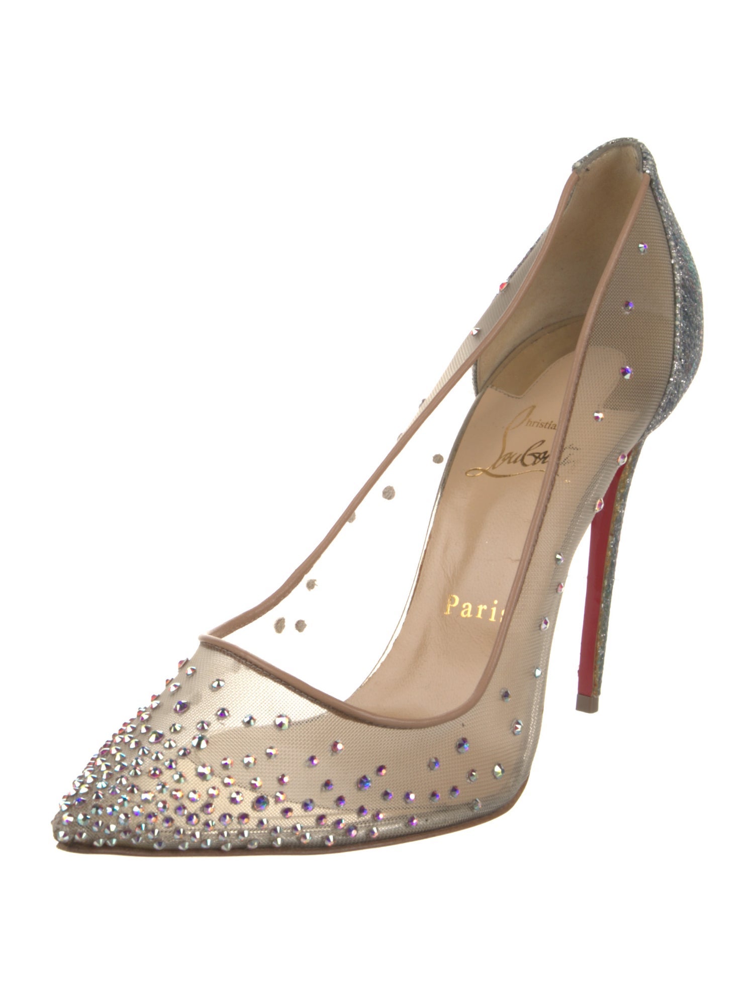 Christian Louboutin Mesh Mesh Accents Pumps