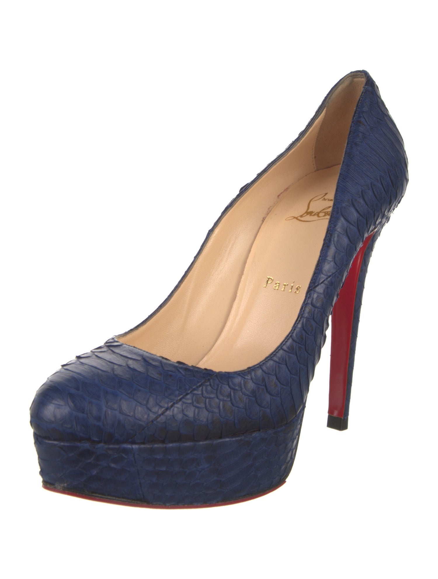 Christian Louboutin Snakeskin Animal Print Pumps