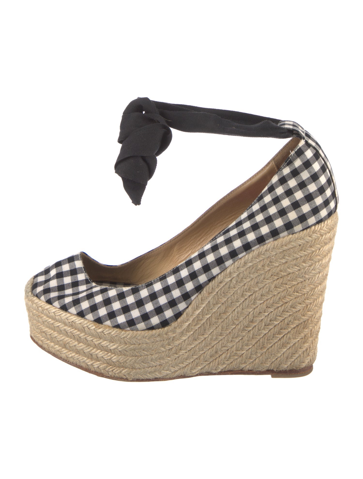 Christian Louboutin Plaid Print Espadrilles