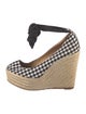 Christian Louboutin Plaid Print Espadrilles