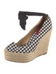 Christian Louboutin Plaid Print Espadrilles