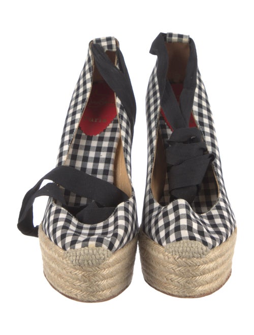 Christian Louboutin Plaid Print Espadrilles