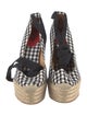 Christian Louboutin Plaid Print Espadrilles