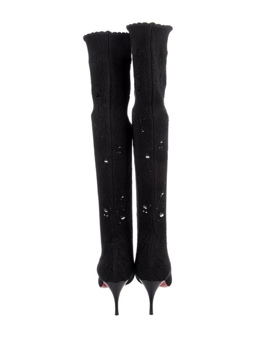 Christian Louboutin Distressed Accents Sock Boots
