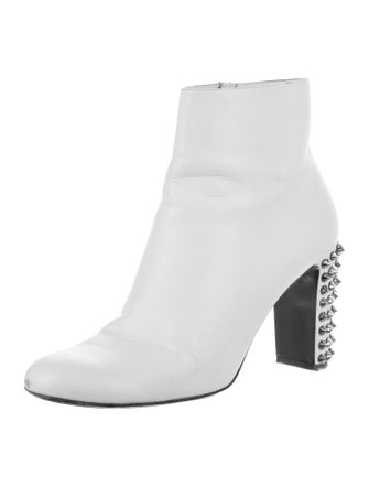 Christian Louboutin Spike Accents Leather Boots