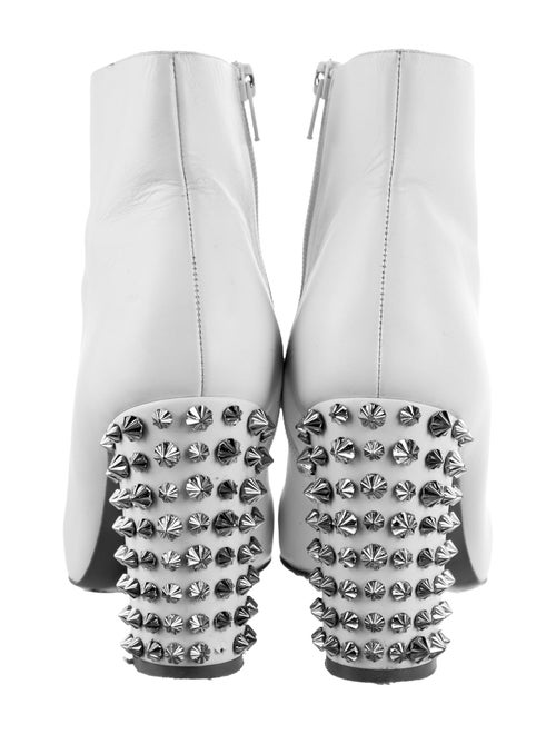 Christian Louboutin Spike Accents Leather Boots