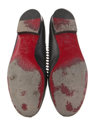 Christian Louboutin Spike Accents Leather Loafers