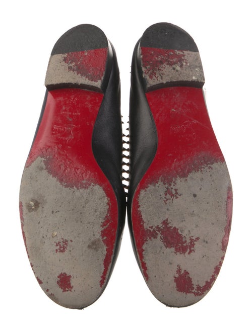 Christian Louboutin Spike Accents Leather Loafers