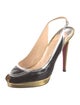 Christian Louboutin Patent Leather Slingback Pumps