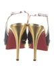 Christian Louboutin Patent Leather Slingback Pumps