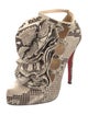 Christian Louboutin Python Animal Print Pumps
