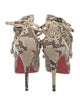 Christian Louboutin Python Animal Print Pumps
