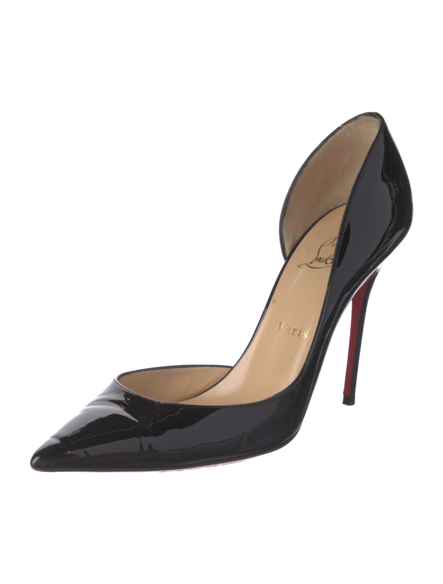 Christian Louboutin Patent Leather D'Orsay Pumps
