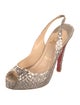 Christian Louboutin Sequins Slingback Pumps